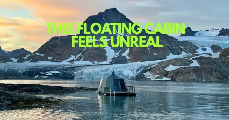 The Floating Hut Where Icebergs Drift Past Your Window