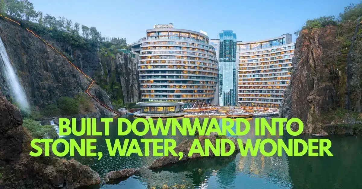 Built in Reverse: How a Disused Pit Near Shanghai Became the World's Most Extraordinary Hotel